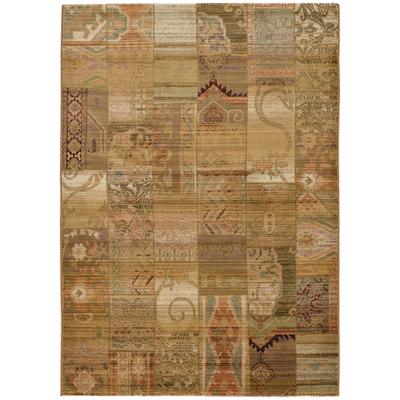Teppich THEKO "Gabiro 5504", beige, B:90cm H:10mm L:160cm, Kunstfaser, Teppiche, Teppich, Melange-Effekt, Patchwork Design, auch als Läufer, Wohnzimmer
