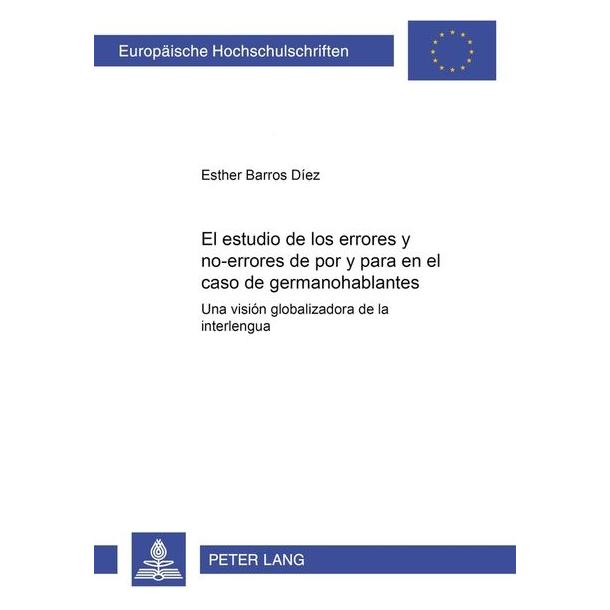 Peter Lang Barros:El estudio de los errores y "no- (Spanisch, Esther Barros) (64887806)