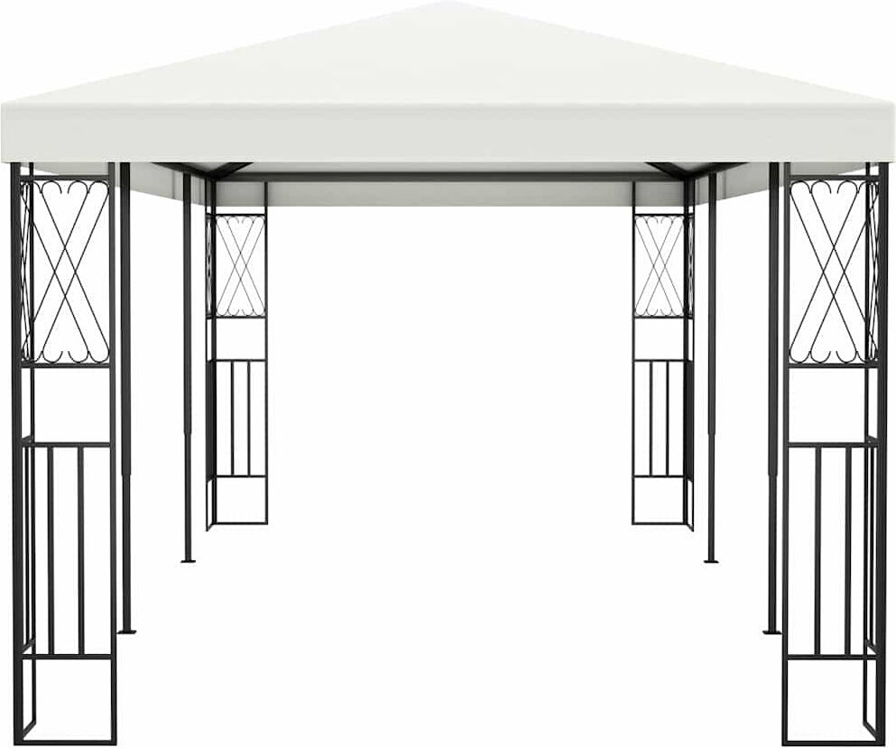 vidaXL Belvédère 3x6 m Crème Tissu