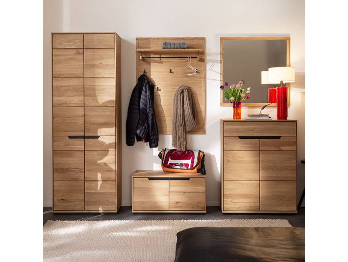 Garderobenset 5-teilig Kombi A 267 x 195 x 41cm Braun