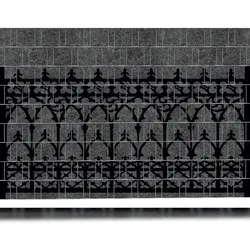 zaun|zu® Sichtschutzstreifen FENCE - Bedruckter Sichtschutz 2,5m x 1,8m