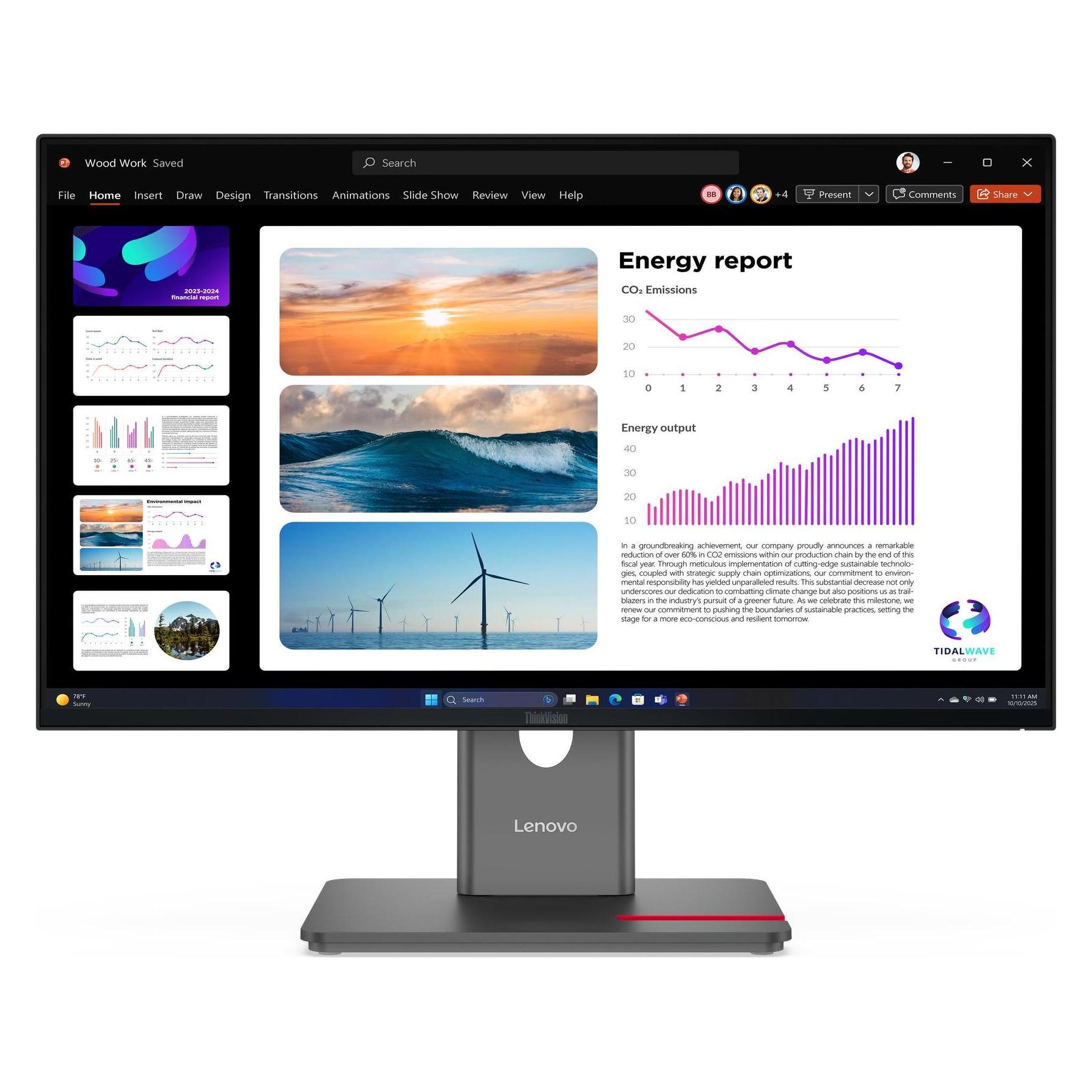 Lenovo ThinkVision P24Q-40 (2560 x 1440 Pixel, 23.80") (64B2GAT1EU)