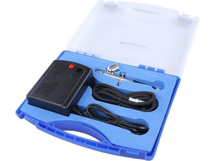 Airbrush compressor set met airbrush pistool