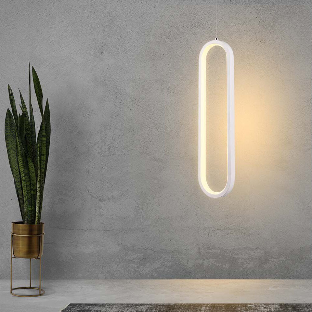 V-Tac Lampadario Led A Sospensione 13w 3000k Bianco Design Moderno – Sku 10074