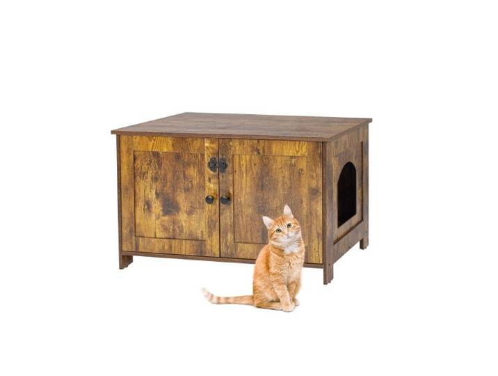 Relaxdays Katzenschrank für Katzenklo