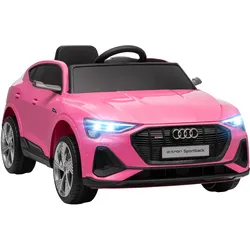 KINDER-ELEKTROAUTO 12V-Doppelmotor Hupe, Musik, LED-Scheinwerfer, Rücklichter ab 3 Jahre Rosa
