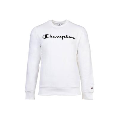 Sweatshirt CHAMPION "Sweatshirt Crewnneck Sweatshirt Soft Compact Basic", Herren, Gr. L, weiß, Obermaterial: 55% Baumwolle CO. 45% Polyester PES., Sweatshirts Sweatshirt