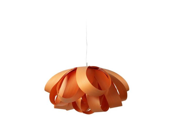 LZF Pendelleuchte Agatha - Orange (Orange) , Large Natur, Skandi