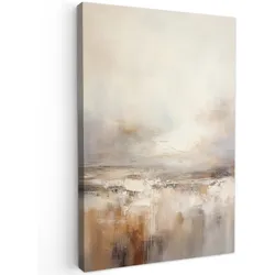 LEINWANDBILD Kunst - Industriell - Grau - Braun - Abstrakt Deko XXL 80x120 cm