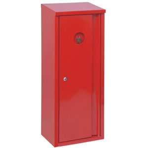 Abtec Feuerlöscherschrank mit Schloss, Metall, Aufputz, für Feuerlöscher bis 12 kg