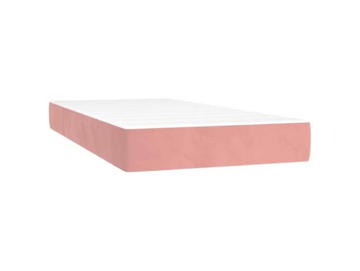 vidaXL Pocketveringmatras 100x210x20 cm fluweel roze, matras, bedmatras, matrassen, pocketvering matras, pocketveren matras, pocketvering matrassen