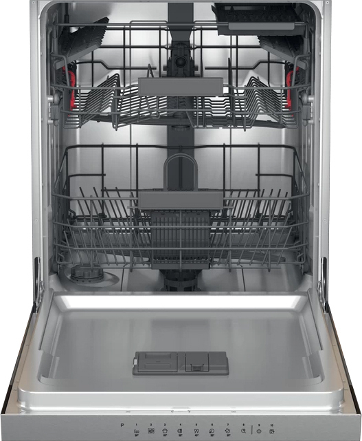Bauknecht BBO 3C33 C X GeschirrspÃ1/4ler, Edelstahldekor, 59,8 cm Breite, 14 Maßgedecke, 4 Temperatureinstellungen, 10 Programme, , 9,5 Liter/Programm, 85 kWh/100 Zyklen, 43 dB, Programm fÃ1/4r halbe Beladung, Startzeitvorwahl, Wasserauslaufschutz