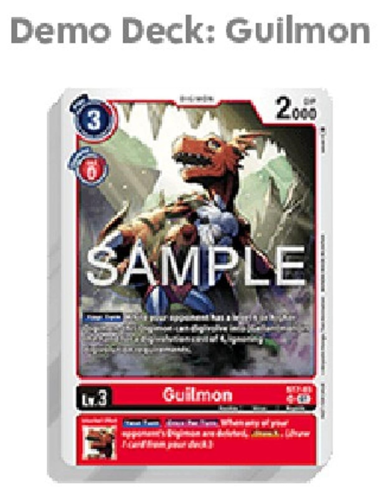 Bandai Digimon Demo Deck: Guilmon