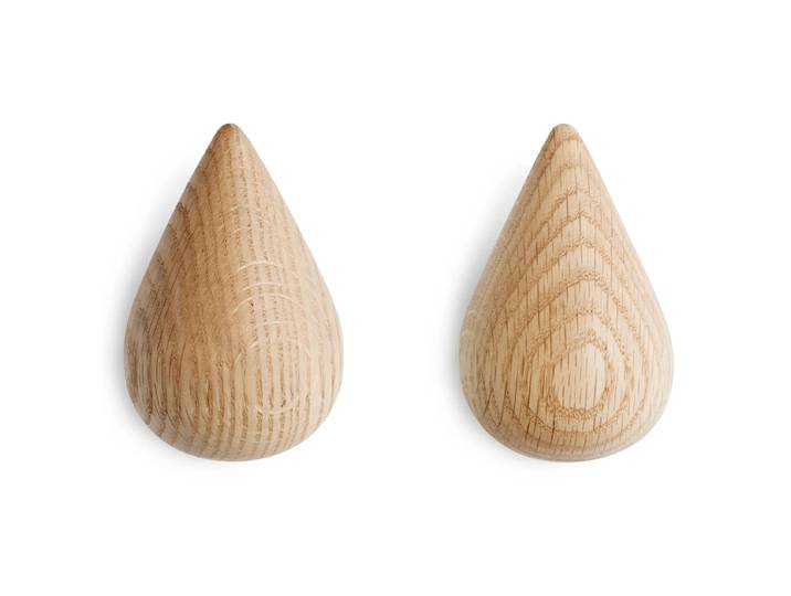 Normann Copenhagen - Dropit Wandhaken - gross, natur (2er Set)