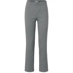Tchibo - Bedruckte Stretchhose - Damen - Gr. 46 - dunkelblau/print