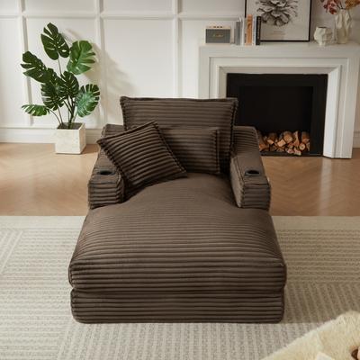 Unbranded "47.24"" Upholstered Compression Sofa with Unique Seat Cushion Design"