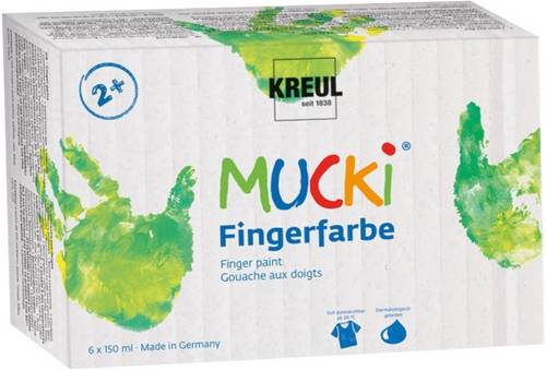 Vedes MUCKI Fingerfarben 6er Set 150ml 2316