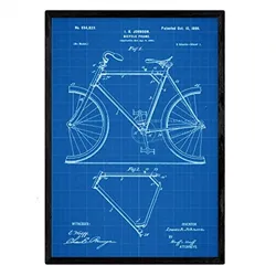 POSTER Marco Patent Fahrrad A3 Rahmenlos