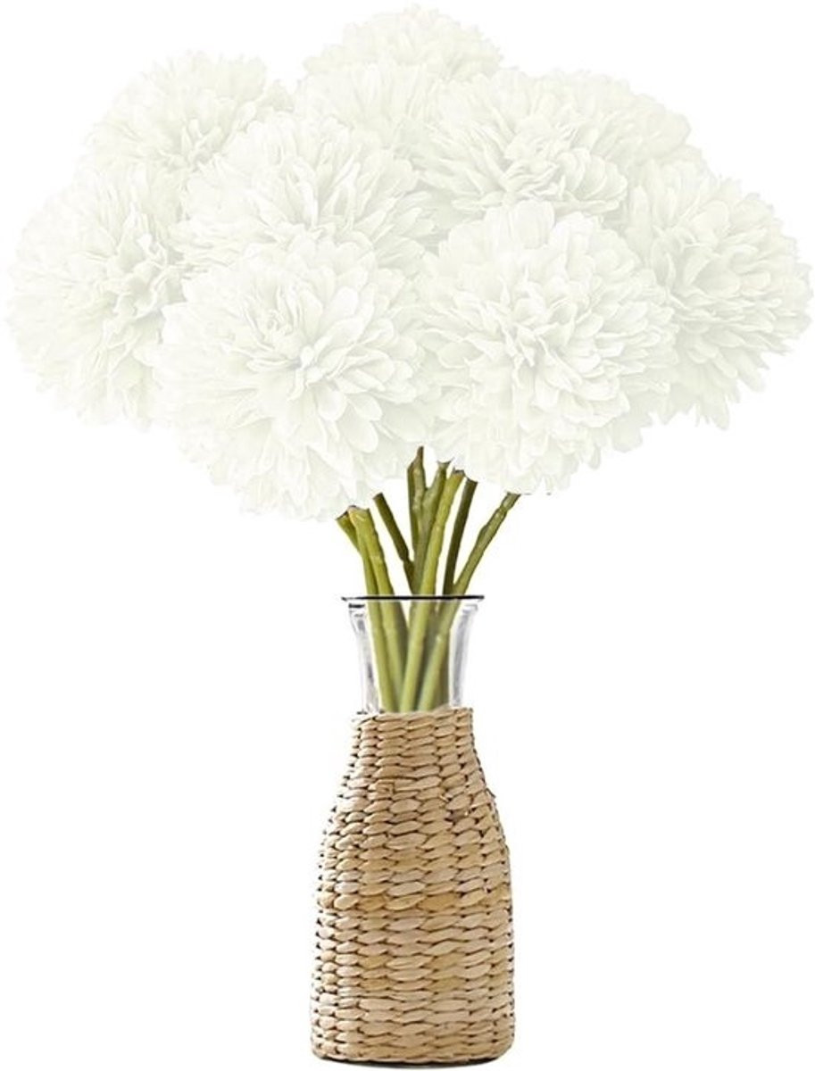 Merkloze set van 12 kunstbloemen voor decoratie in huis en tuin
