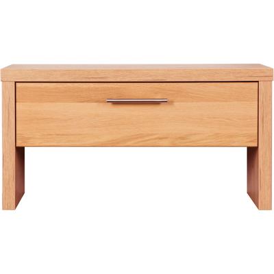 Schuhbank VOGL MÖBELFABRIK "Toronto", braun (wildeiche), B:80cm H:42cm T:40cm, Sitzbänke, Schuhbank, Breite 80cm/120cm, Made in Germany, Teilmassiv