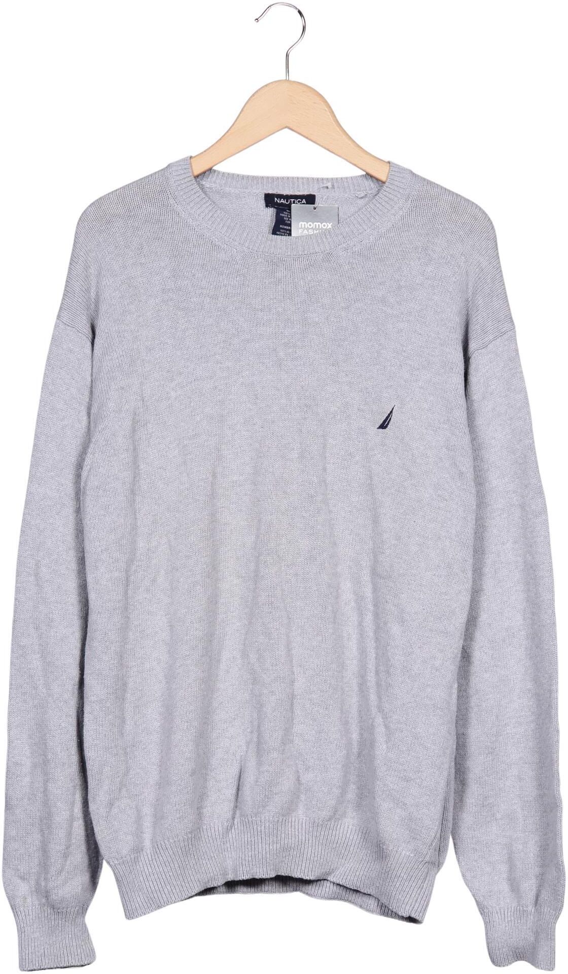 Nautica Herren Pullover, Grau, Gr. XL, Baumwolle - Second Hand