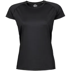 Tee Jays, Damen, Sportshirt, Women's CoolDry Tee (M), Schwarz