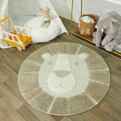 Balta Rugs Mod-Tod Animal Round Shag Kids Rug