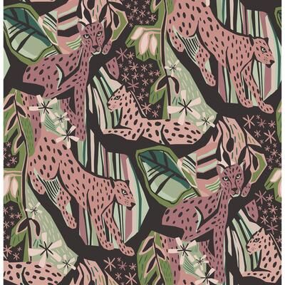 Pip & Lo Plum Cat Nap Peel & Stick Wallpaper