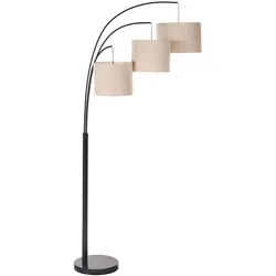 STEHLAMPE Beige/Schwarz Caroni