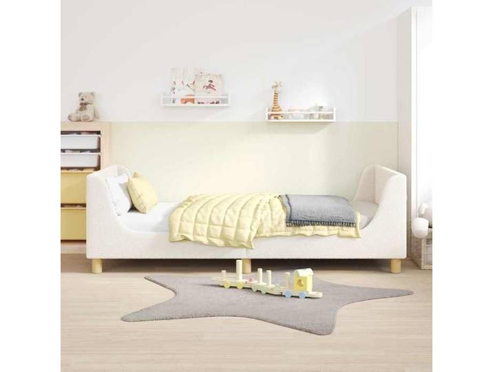 1 Place - Cadre de lit simple avec Tête de lit - VIDAXL - pour enfants - Cadre de lit simple - VIDAXL - avec tête de lit Crème