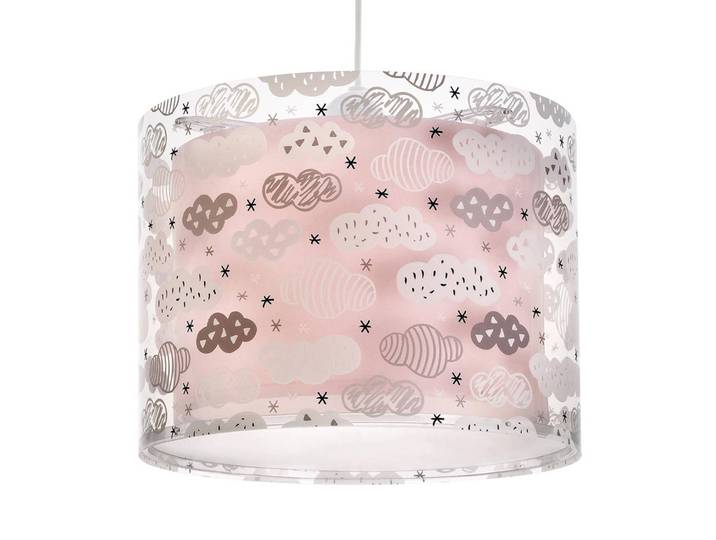 Dalber Hängelampe CLOUDS, dimmbar, violett / pink / rose, für Kinderzimmer, Kunststoff, Pendelleuchte