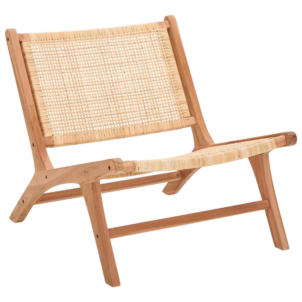 Livetastic Sessel , Naturfarben , Holz, Naturmaterialien , Teakholz , massiv , 65x80x68 cm , Wohnzimmer, Sessel, Sessel