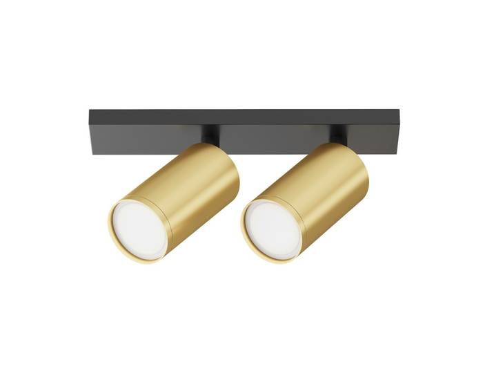 Strahler Focus S Schwarz/Goldfarben max.10 Watt