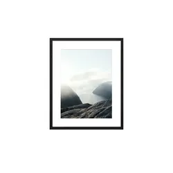 Holzbilderrahmen 40x50 cm  Iceland ¦ schwarz ¦ Holzwerkstoff ¦ Maße (cm): B: 42 H: 52 T: 2.8