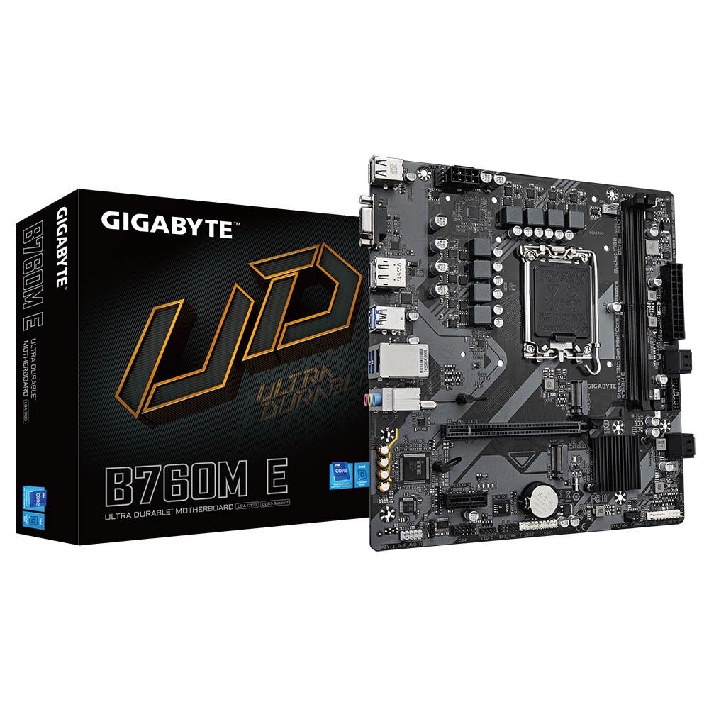 GIGABYTE B760M E Micro-ATX Mainboard - Sockel 1700