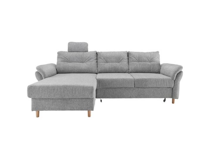 Ecksofa Brizzini mit Schlaf- funktion, silberfarben,176x250
