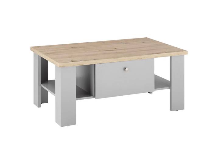 Couchtisch Chambord Hellgrau/Eiche Dekor B: 107cm
