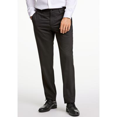 Anzughose LINDBERGH "Anzughose Modern Fit", Herren, Gr. 58, schwarz, Obermaterial: 54% Polyester, 44% Wolle, 2% Elasthan. Futter: 95% Polyester, 5% Elasthan, meliert, normal, Hosen Anzughose