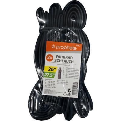 Fahrradschlauch PROPHETE "Fahrradschlauch", schwarz, Fahrradschläuche, 48mm, Sclaverandventil (SV), 26 Zoll (66,04cm)