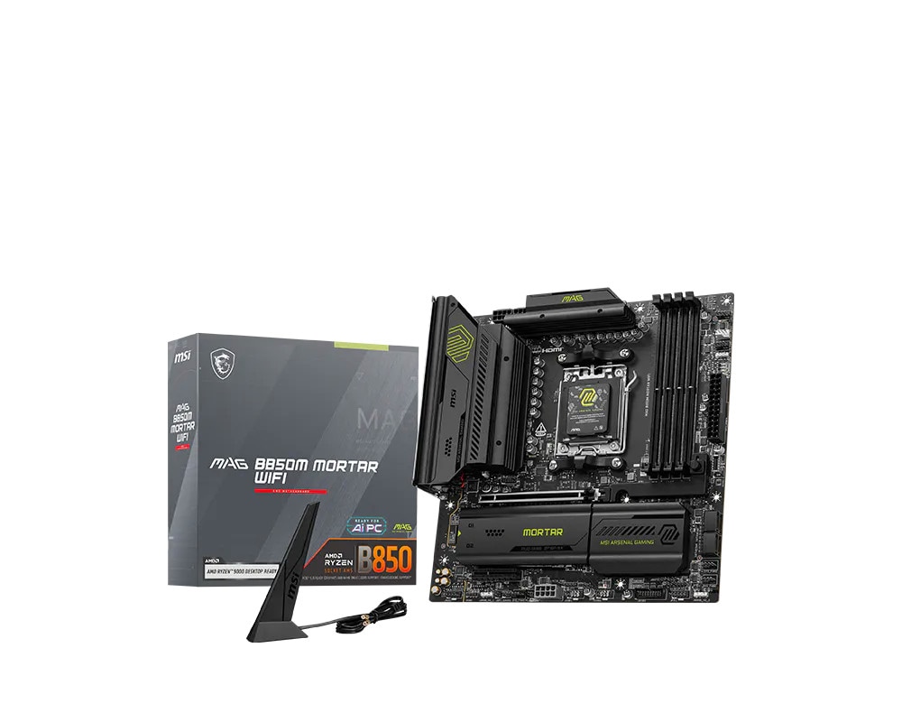 MSI MAG B850M MORTAR WIFI Micro-ATX Mainboard - Sockel AM5