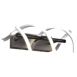 Trio LED-Wandleuchte Sequence Alu, Eisen, Stahl & Metall Grau Alu gebürstet