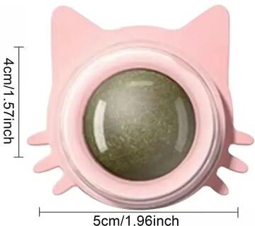 Inspire Essentials Catnip Wall Ball Toy pink