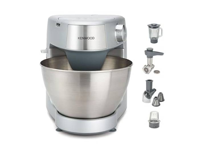 Kenwood KHC29A.X0SI Prospero+ Küchenmaschine mit 4,3L Edelstahlschüssel, Set mit 12 Zubehörteilen, Zitruspresse, Fleischwolf