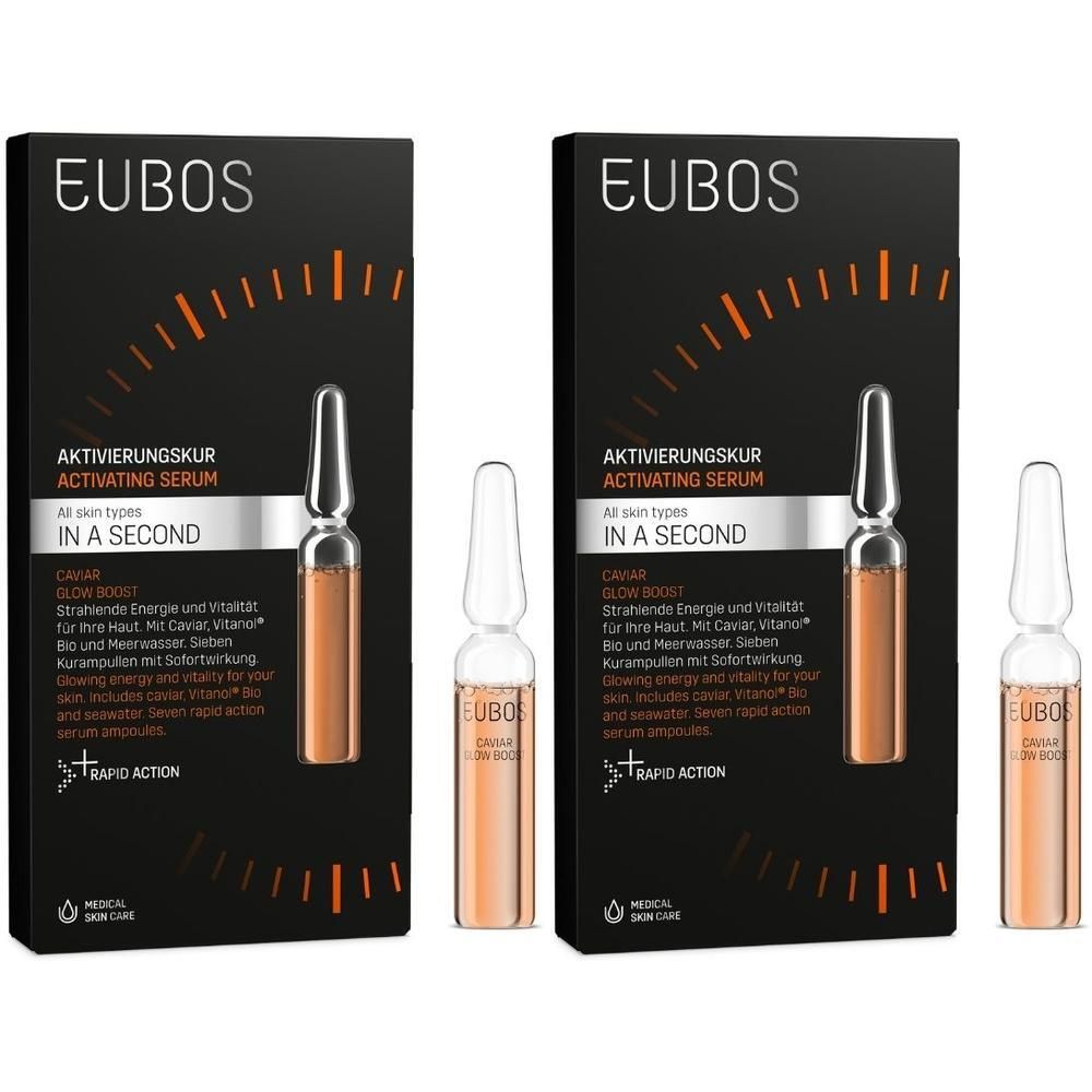 Eubos IN A Second Aktivierungskur CaviarGlow Boost 2x 2x7x2 ml Ampullen