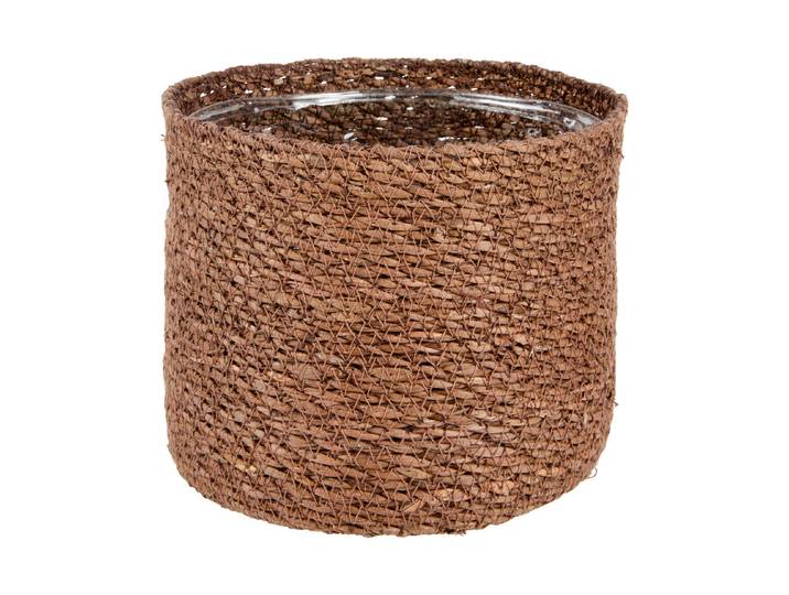 Übertopf Korb Ø19xH16CM Braun SG