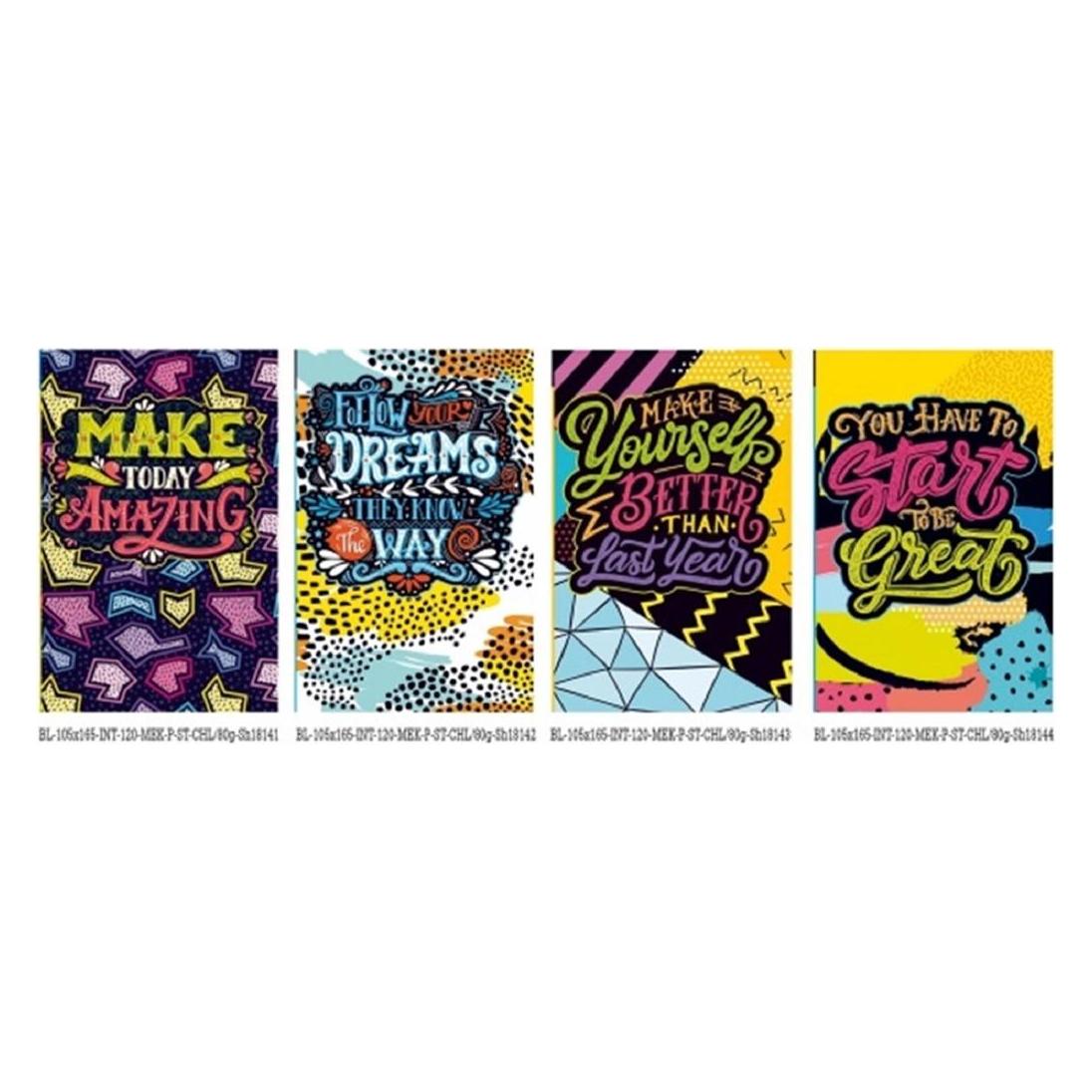 Fresh Dekoratives Notizbuch 105x165/120K glatt FRISCH (A6, Blanko, Harter Einband) (41370648)