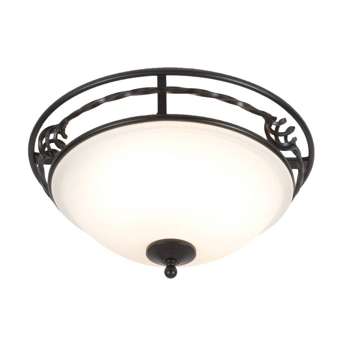 Elstead Lighting Pembroke plafondlamp, zwart, 2 lichtpunten, E27