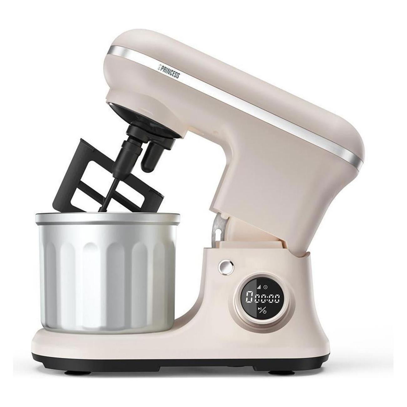 Princess Küchenmaschine 1200 W Creme-Weiss, Edelstahl (5 l) (01.220138.01.001)