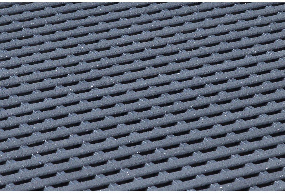 Industrierost für hohe mechanische Belastung, Zuschnitt pro lfd. m, Breite 1000 mm, grau EHA