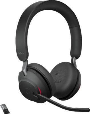 Jabra Headset Evolve2 65 Stereo, Bluetooth, MS Teams, Akku 35h (Anrufe) o. 37h (Musik), schwarz